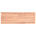 vidaXL Stolová doska svetlohnedá 120x40x(2-4)cm ošetrený masív hrany