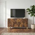 vidaXL TV skrinka 99 x 34,5 x 50 cm Dymový dub Kompozitné drevo