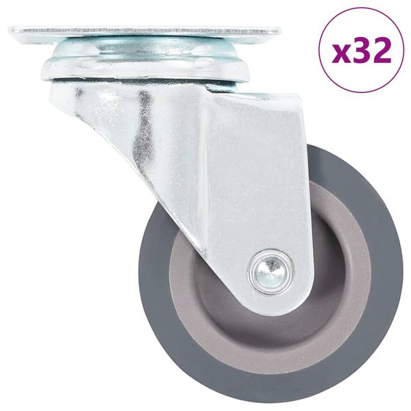 vidaXL Otočné kolieska 32 ks, 50 mm