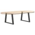 vidaXL Nohy konferenčného stolíka v tvare V, 2 ks, antracitové, 60 x (42-43,3) cm, oceľ