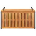 vidaXL Vonkajší box na vankúše 85x45x45/53 cm masívna akácia a oceľ