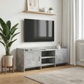 vidaXL TV skrinka 130 x 33 x 47 cm Betónovo sivá Kompozitné drevo