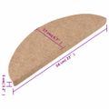 vidaXL Schodiskové rohože samolepiace 10 ks béžové 56x17x3 cm