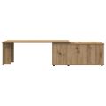vidaXL Konferenčný stolík Artisan Dub 150x50x35 cm Konštrukčné drevo
