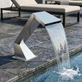 vidaXL Bazénový vodopád Nehrdzavejúca oceľ 63,5 x 29 x 51 cm
