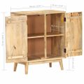 vidaXL Komoda 60x35x75 cm masívne mangovníkové drevo