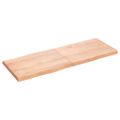 vidaXL Stolová doska svetlohnedá 160x60x(2-6)cm ošetrený masív hrany