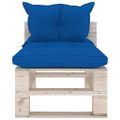 vidaXL 6-dielna záhradné paletová sedacia súprava s vankúšmi borovica
