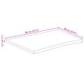 vidaXL Stolová doska 80x60x2,5 cm živý okraj masívne mango
