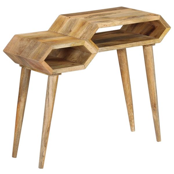 vidaXL Prístavný stolík z mangovníkového dreva 90x35x76 cm