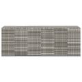 vidaXL Záhradný box na vankúše z polyratanu 291x100,5x104 cm sivý