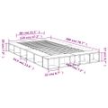 vidaXL Posteľný rám betónový sivý 120x200 cm kompozitné drevo
