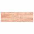vidaXL Stolová doska bledohnedá 200x60x(2-6) cm ošetrený masívny dub