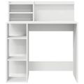 vidaXL Stôl Biela Kompozitné drevo 90 x 48 x 101,5 cm