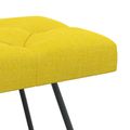 vidaXL Lavica s gombíkovým prešívaním Svetložltá 110 x 40 x 46 cm