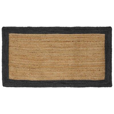 vidaXL Kusové koberce Tmavosivá 80 x 150 cm Juta