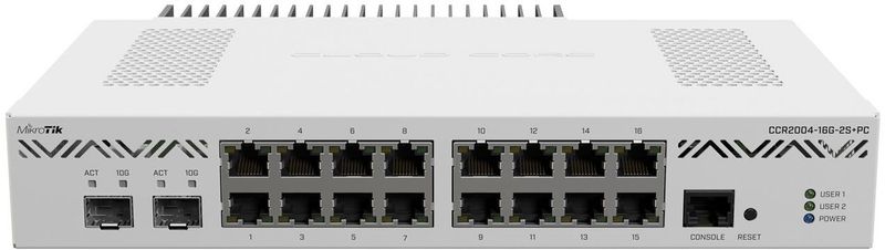 Mikrotik CCR2004-16G-2S+PC, Cloud Core Router