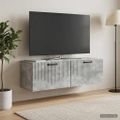 vidaXL Nástenná TV skrinka Nástenný Betónovo sivá 98 x 31 x 30 cm