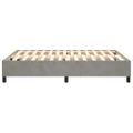 vidaXL Posteľný rám s boxspringom bledosivý 140x190 cm zamat