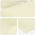 vidaXL Vankúš na vonkajšiu pohovku Polyester Krémová 50,5 x 50,5 cm