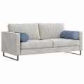 vidaXL Podložkové vankúše 2 pcs Modrá Ø 25 x 70 cm Kordúrová tkanina