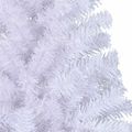 vidaXL Umelý vianočný stromček Biela 240 cm PVC a oceľ