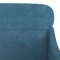 VidaXL Kreslo modré 63x76x80 cm zamat