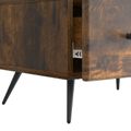 vidaXL TV skrinka Dymový dub 147 x 34,5 x 30 cm Kompozitné drevo