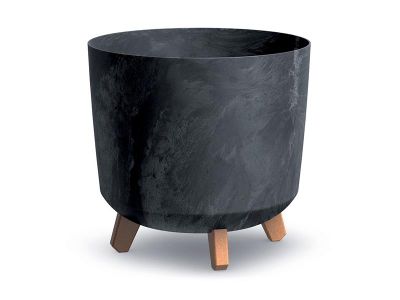 Kvetináč GRACIA TUBUS BETON EFFECT antracit 29,8cm