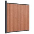 vidaXL Plotový panel, WPC, hnedý 173x186 cm