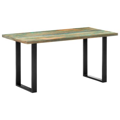vidaXL Jedálenský stôl 160x80x75 cm, recyklovaný masív
