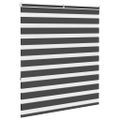 vidaXL Zebra roleta čierna 130x150 cm šírka látky 125,9cm polyester