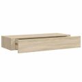 vidaXL Nástenná zásuvková polica dubová 60x23,5x10 cm MDF