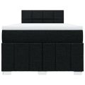 vidaXL Boxspring posteľ s matracom čierna 120x190 cm látka