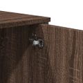 vidaXL Konzolový stolík hnedý dub 100x35x74,5 cm kompozitné drevo