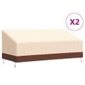 vidaXL Obaly na 3-miestne lavice 2 ks 198x97x48/74 cm, 600D Oxford