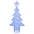 vidaXL Vianočný stromček 240 LED Modrá 180 cm Akryl