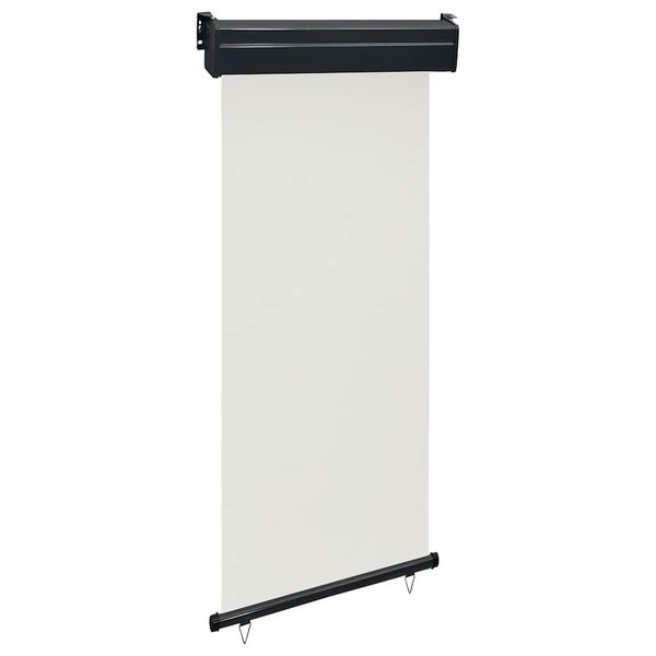 vidaXL Bočná markíza na balkón 80x250 cm, krémová