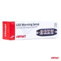 Výstražné osvetlenie oranžové 4x3W LED R65 R10 12/24V IP67 AMIO-02298