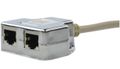 Rozbočovací adaptér RJ45 cat.5e tienený FTP 2 zásuvky/1 zástrčka Rozbočovací adaptér RJ45 cat.5e tienený FTP 2 zásuvky / 1 zástrčka