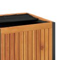 vidaXL Vonkajší box na vankúše 45x45x45/53 cm masívna akácia a oceľ
