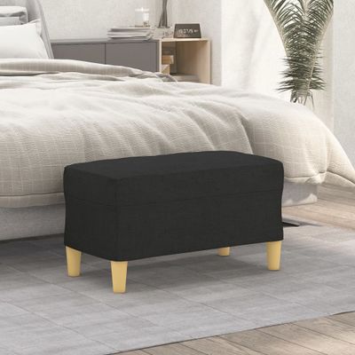 vidaXL Lavica čierna 70x35x41 cm látka