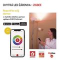 Smart LED žiarovka GoSmart A60 / E27 / 9 W (60 W) / 806 lm / RGB / stmievateľná / Zigbee