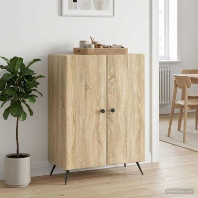 vidaXL Servírovacia skriňa Dub sonoma 66 x 34,5 x 90 cm