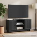 vidaXL TV skrinka 102 x 34,5 x 50 cm Čierna Kompozitné drevo