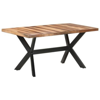 vidaXL Jedálenský stôl 160x80x75 cm, drevený masív s medovým náterom