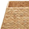 vidaXL Okrúžok na vianočný stromček Štvorcový Hnedá 70 x 70 x 28 cm