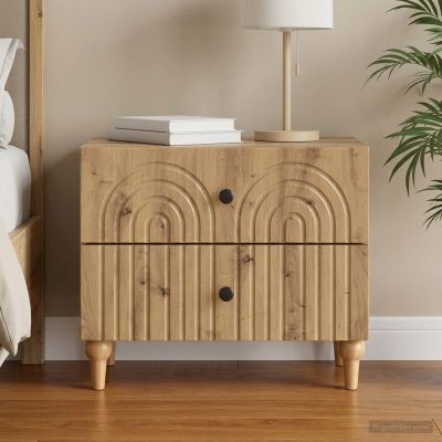 vidaXL Nočný stolík Dub artisan 62 x 34,5 x 48 cm Kompozitné drevo