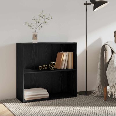 vidaXL Regál na knihy Čierny dub 80 x 30 x 76,5 cm Kompozitné drevo