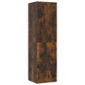vidaXL Nástenné TV skrinky 2 ks dymový dub 30,5x30x110 cm